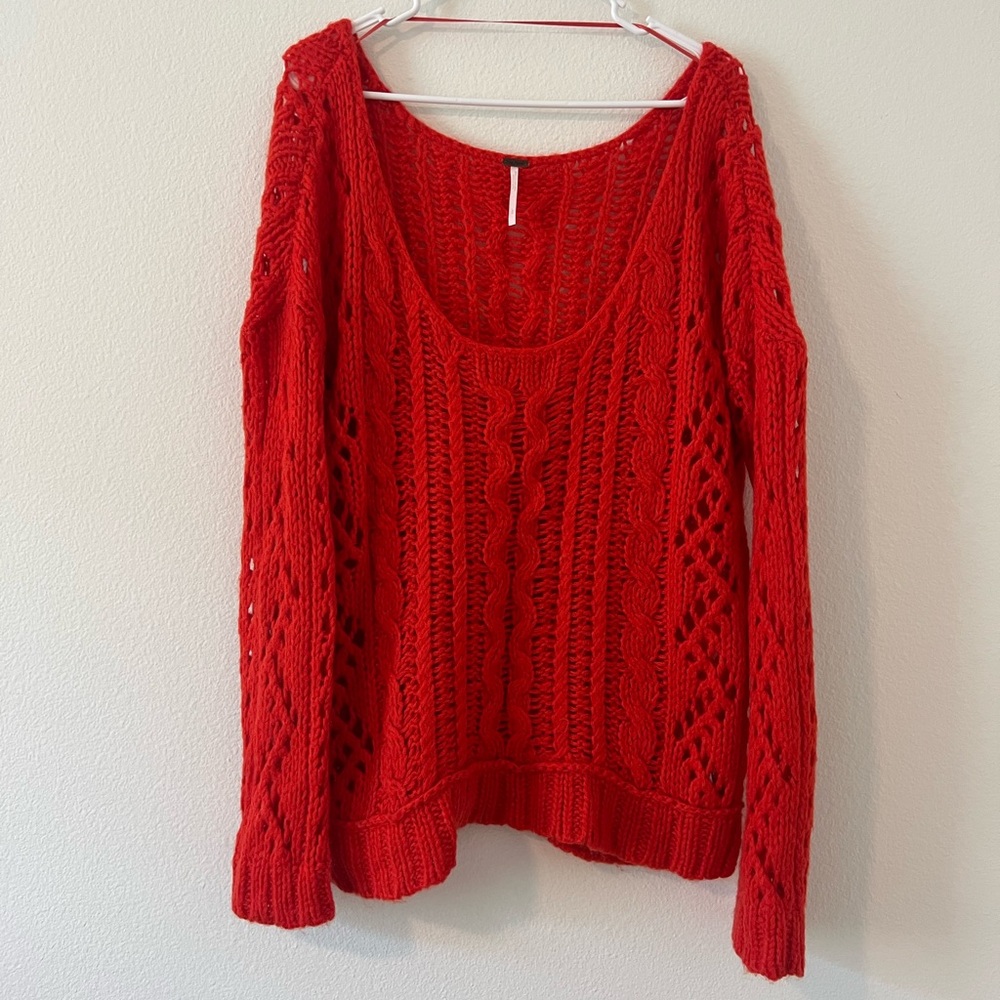 Free People Scarlet Scoop Neck Sweater